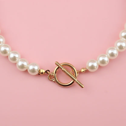 Pearlfectly Simple Necklace (Gold Plated)