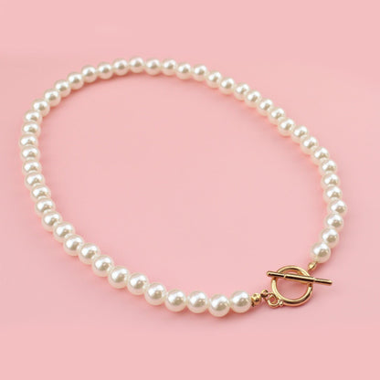 Pearlfectly Simple Necklace (Gold Plated)