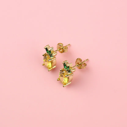 Pineapple Punch Stud Earrings