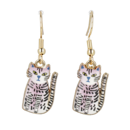 Pink Cheetah Earrings