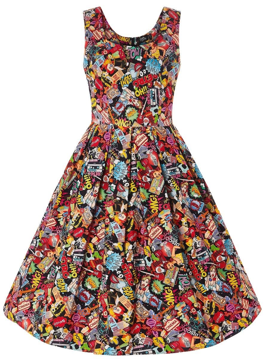 Amanda Pop Art Swing Dress