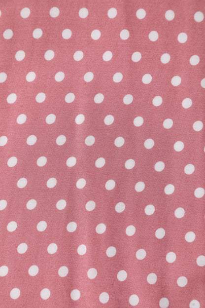 Poppy Pink Polka Dot Shirt Dress