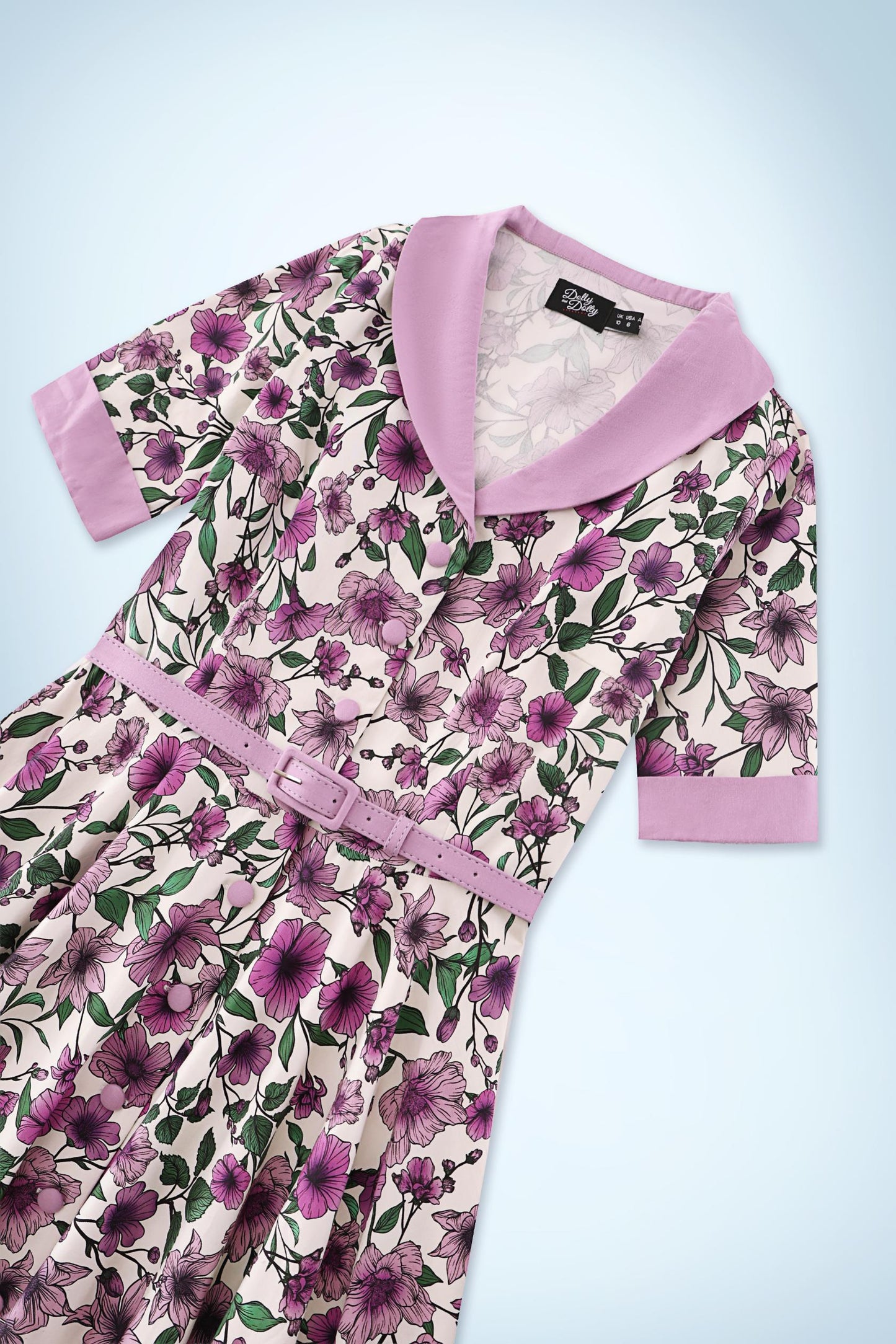 Mollie White Anemone Full Circle Shirt Dress