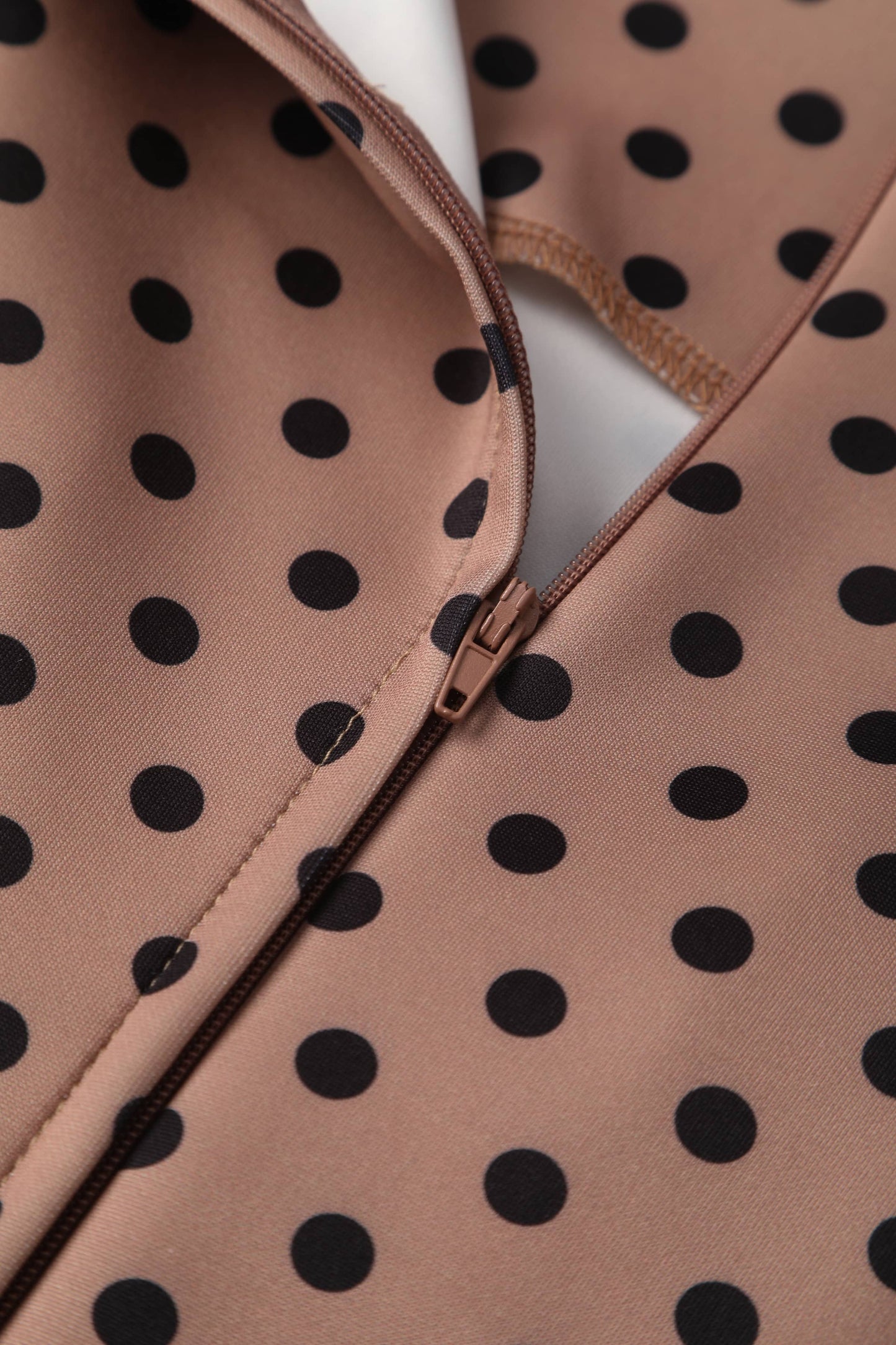 Brenda Brown Polka Dot Casual Dress
