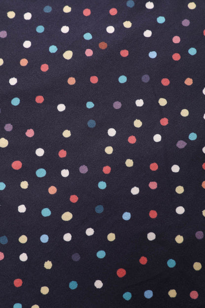 Julia 40s Polka Dot Midi Dress In Black
