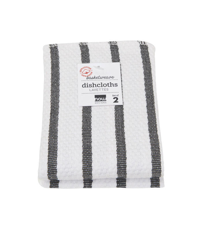 NOW Designs Black Basketweave Dishcloth at Culinary Apple