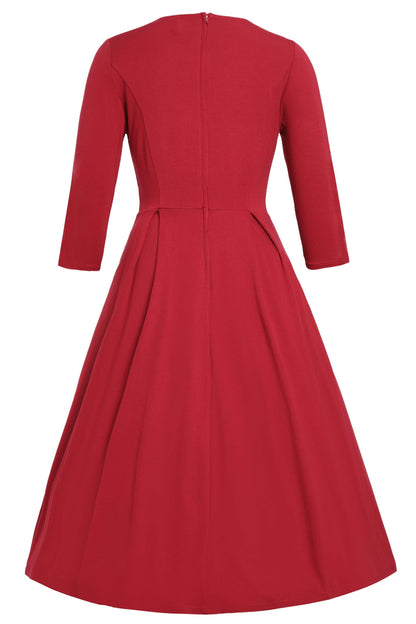 Beatrix Burgundy Formal Dress