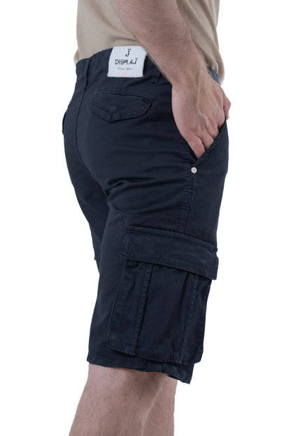 Bermuda in cotone regular Cargo Blu SS26
