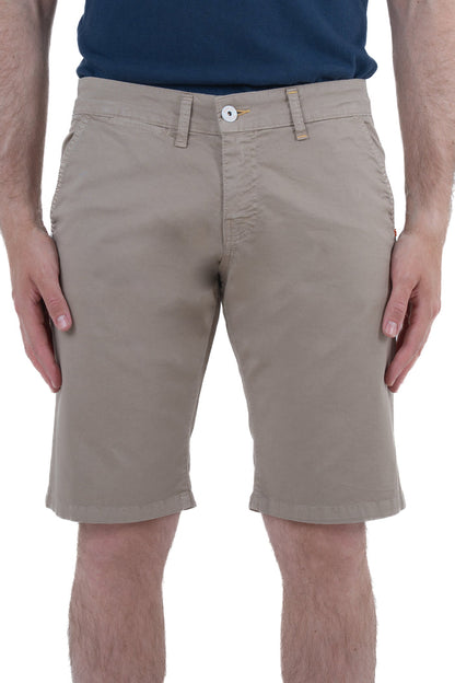Bermuda in cotone slim Cristian Raso beige SS26