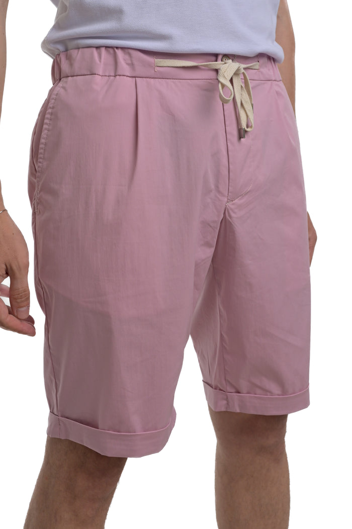 Bermuda in cotone slim Split Ciondolo SS25