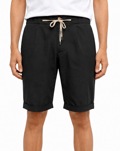 Bermuda in cotone slim Split Ciondolo SS25