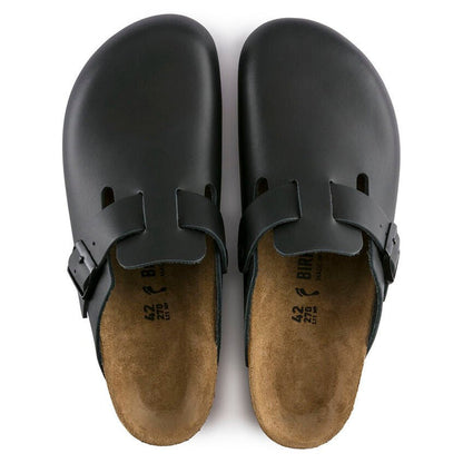Birkenstock - Sabot Boston - Cuir Naturel - Noir-Chaussures-0060193