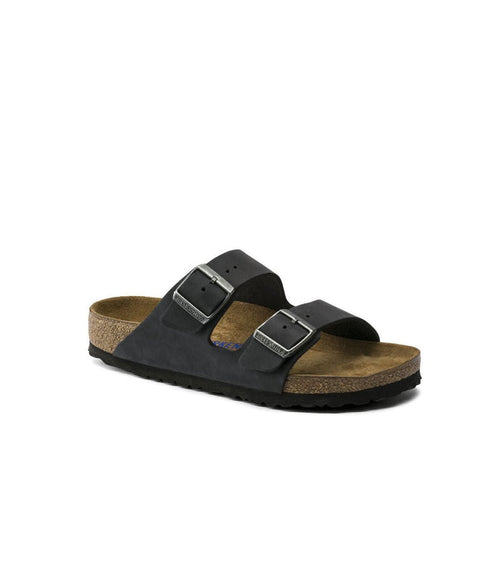 Birkenstock - Sandales Arizona - Cuir huilé - Noir-Chaussures-0752481