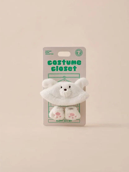 BT21 - BABY FLUFFY COSTUME CLOSET BUCKET HAT SET - COKODIVE