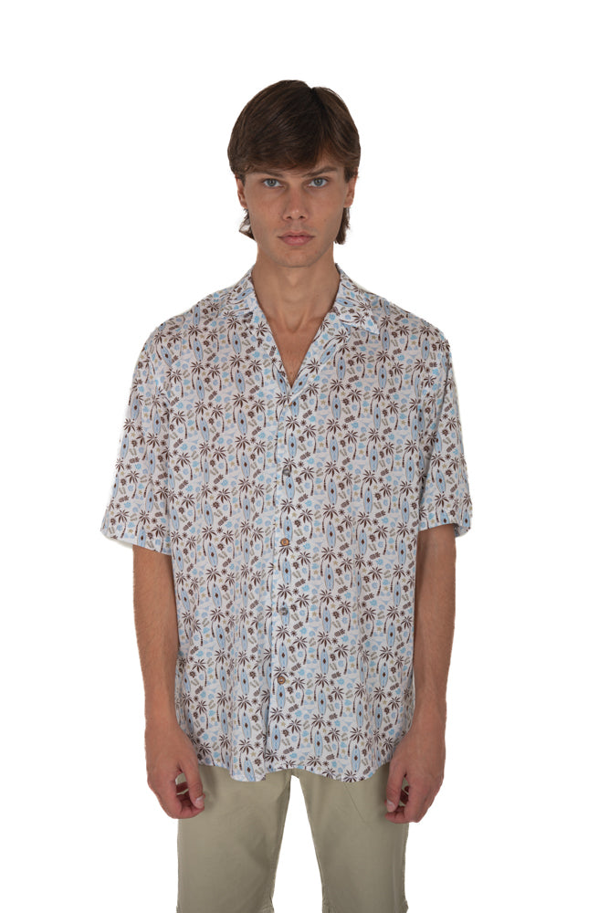 Camicia in Viscosa regular Bow fantasia 3 SS26