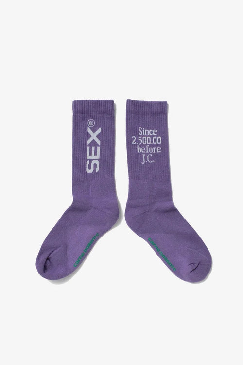 Carne Bollente - Chaussex - Purple-Pantalons et Shorts-AW23SK0202