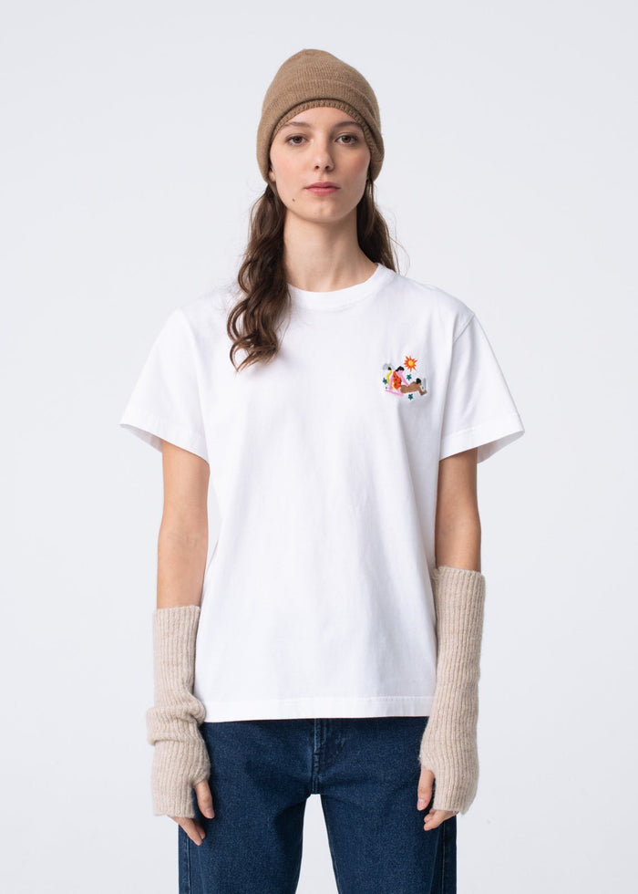 Carne Bollente - Yabba-Dabba-Do Me T-shirt - White-T-shirts-AW23ST0101