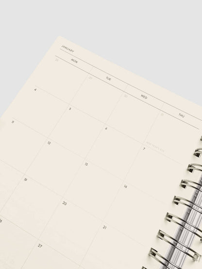 Cloth & Paper - Weekly Horizontal Spiral Notebook | 2026-2027 Academic Year