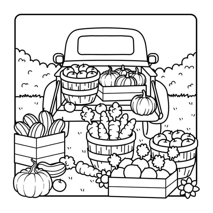 Comfy Fall Coloring Book by