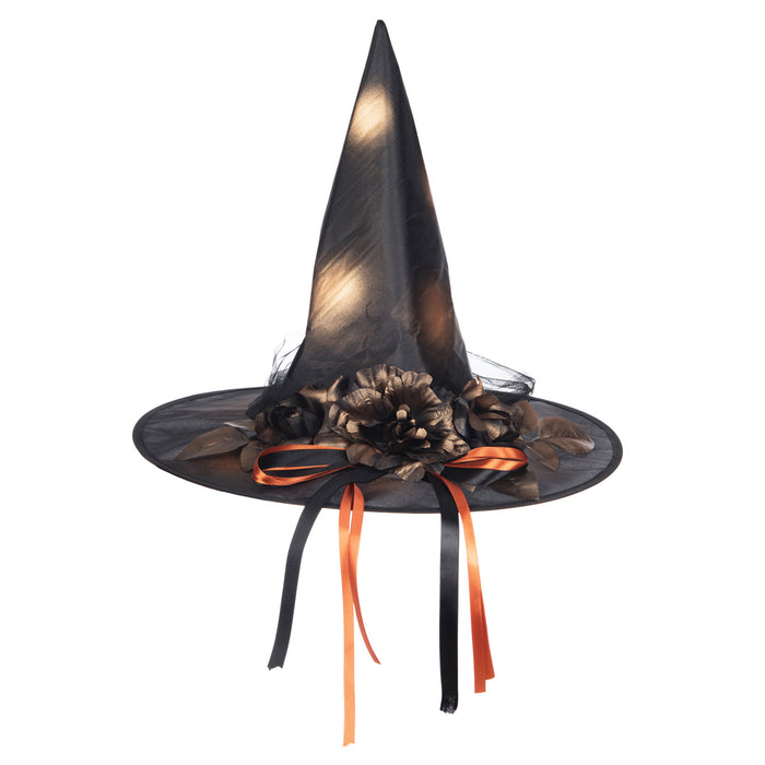 A Copper & Black Witch Hat.