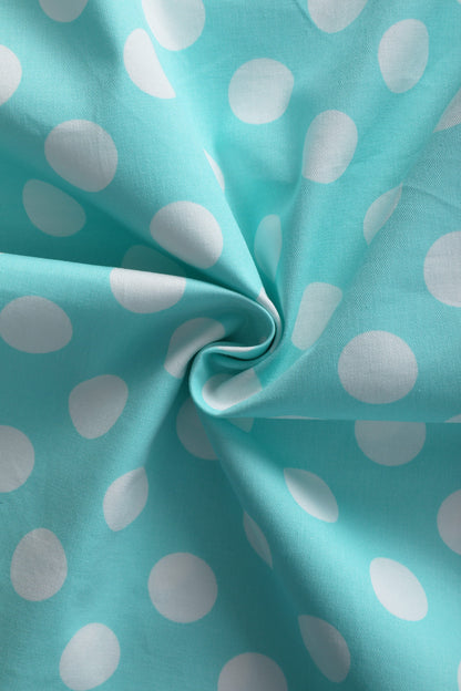 Blair Turquoise Polka Dot Mesh Dress
