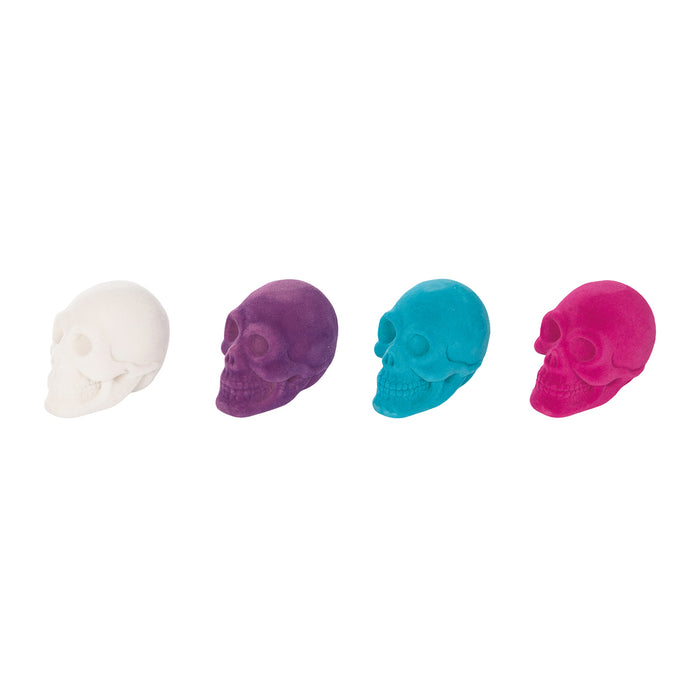 A Flocked Skull In Box, Set of 12.