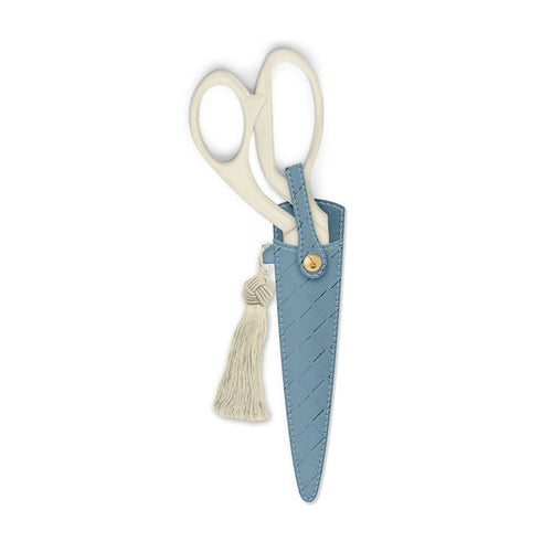 Good Juju Ink - Ivory and Gold Heirloom Scissors with Case -  Dusk Blue