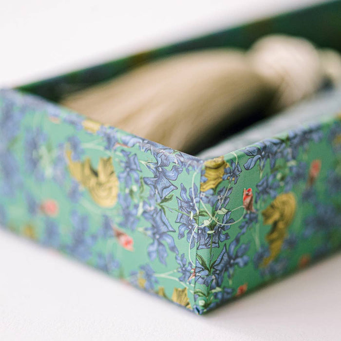 Good Juju Ink - Ivory and Gold Heirloom Scissors with Case -  Dusk Blue
