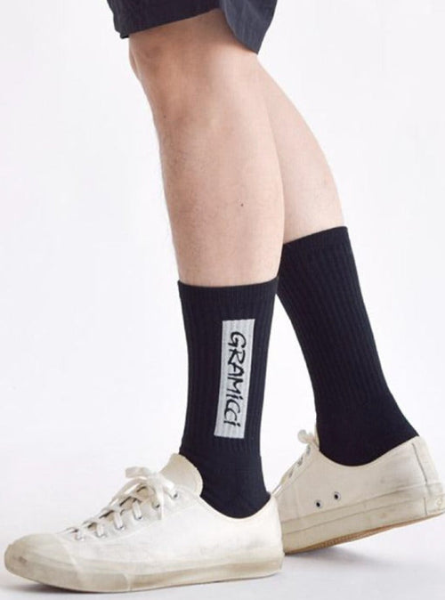 Gramicci - Logo Print Socks B Black