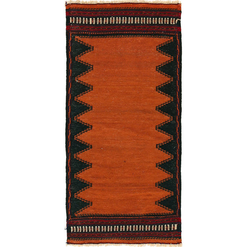 Table Sheet Area Rug Runner Handmade Brown Curvilinear 4'
