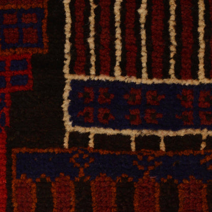 Baluchi Rug Handmade Multi Prayer Design 3x5 ft