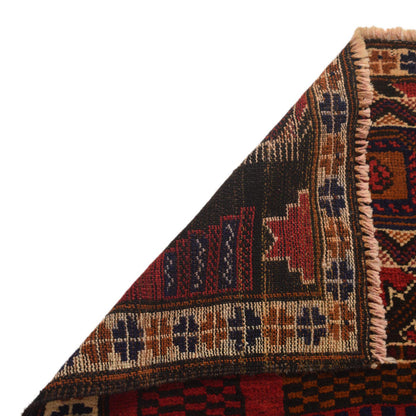 Baluchi Rug Handmade Multi Prayer Design 3x5 ft