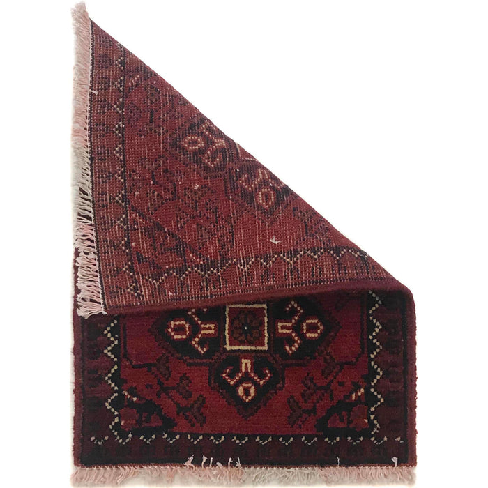 Handmade Wool Doormat Red Floral