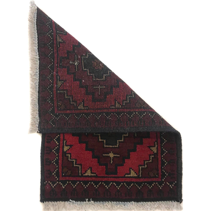 Handmade Wool Doormat Red Floral