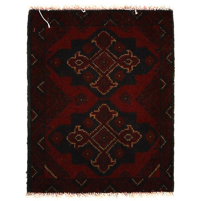 Handmade Wool Doormat Red Floral