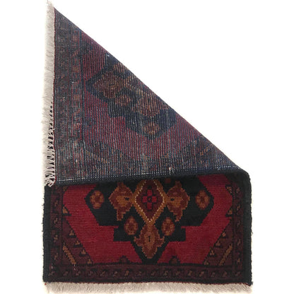 Handmade Wool Doormat Red Floral