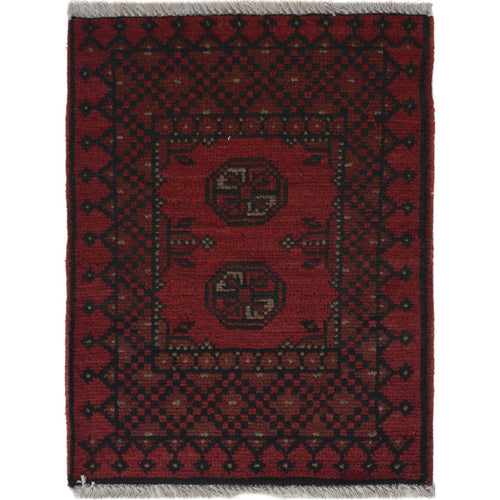 Handmade Wool Doormat Red Floral