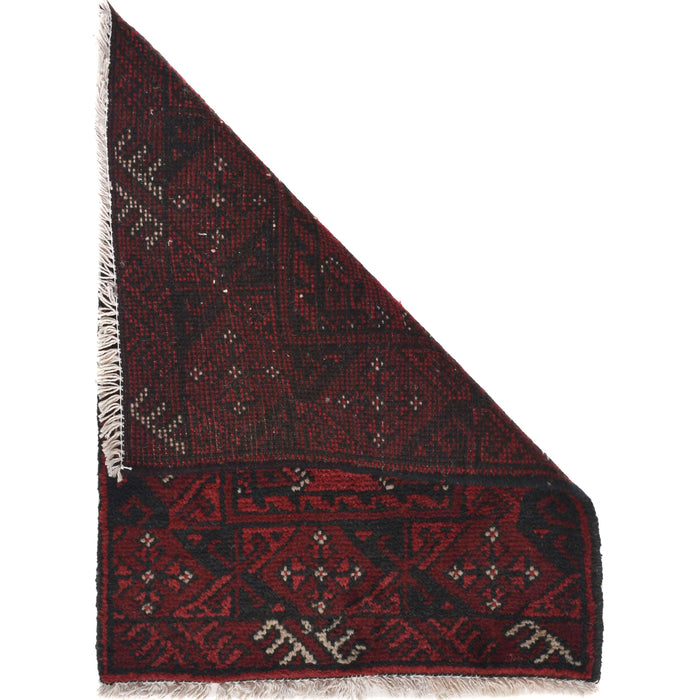 Handmade Wool Doormat Red Floral