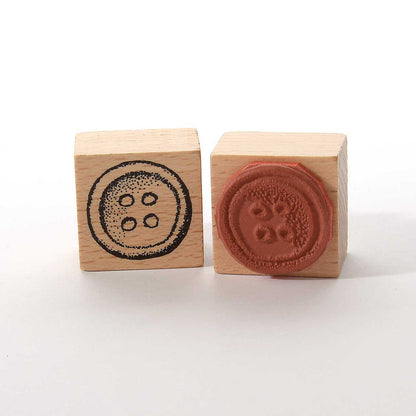 Heindesign Rubber Small Stamp: Button