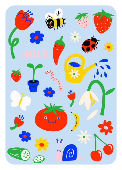 Hot Dang Press - Garden Gone Mild Iron On Sheet Set