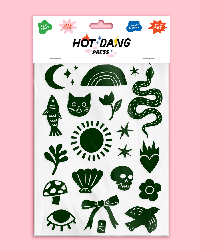 Hot Dang Press - Linocut Sheet Set Black