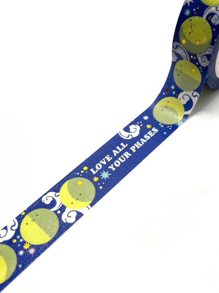 ILOOTPAPERIE - Love All Your Phases Moon Gold Foil Washi Tape