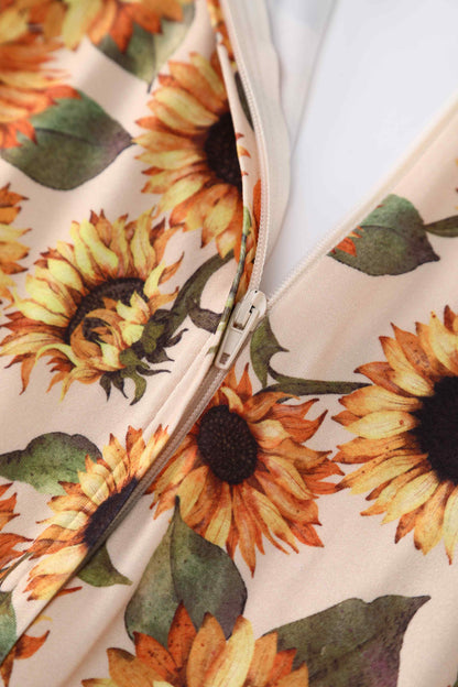 Julia Sunflower Midi Dress