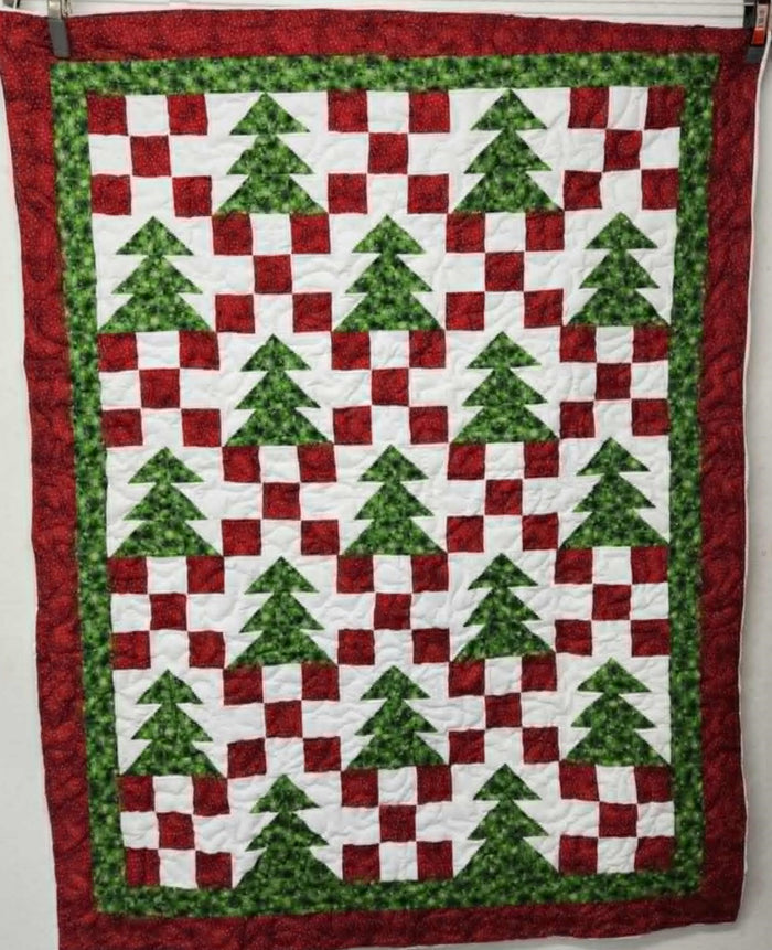 Kit, Christmas Tree Throw sized Quilt Top