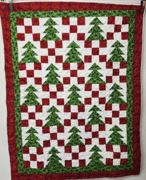 Kit, Christmas Tree Throw sized Quilt Top