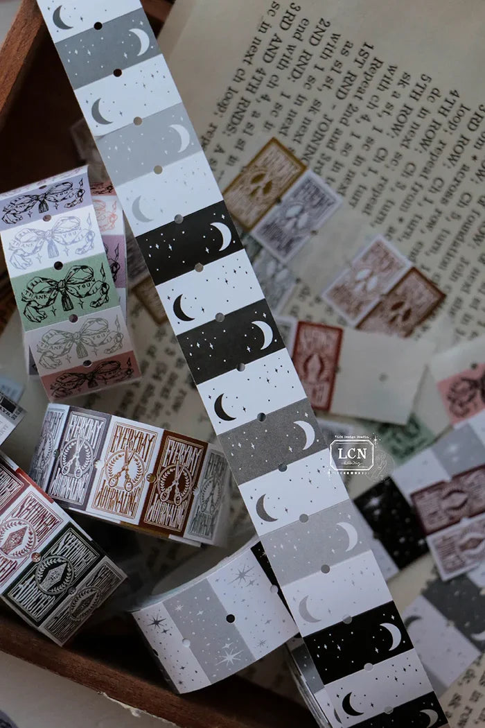 LCN Label Sticker roll - The moon / The stars