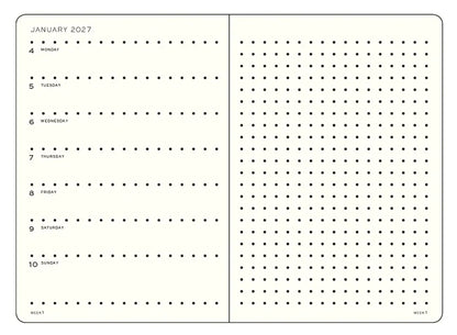 Leuchtturm 2027 Weekly Planner & Notebook Dotted A5