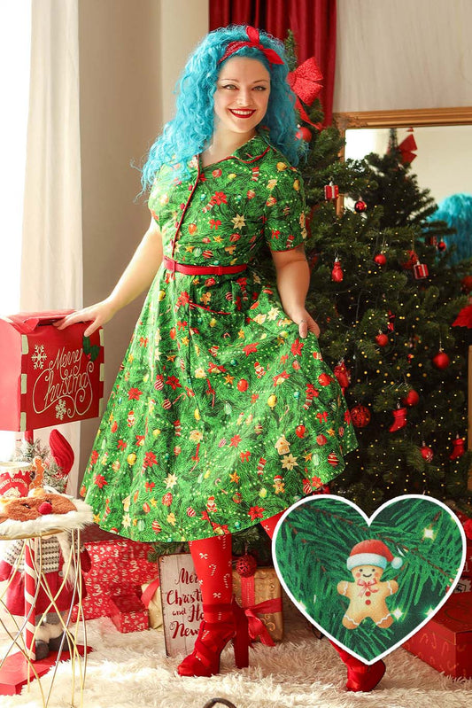 Mabel Christmas Tree Shirt Dress