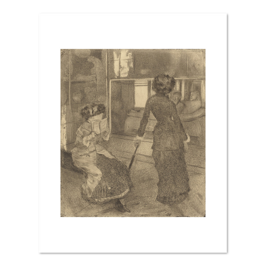 Edgar Degas, Mary Cassatt at the Louvre: The Etruscan Gallery, 1879/1880, Fine Art Prints in various sizes by Museums.Co