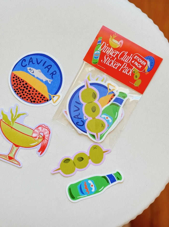 Mel Andrel - Dinner Club Sticker Pack